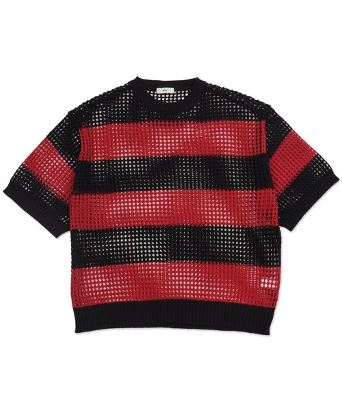 WEGO（ウィゴー）の「WEGO/アンサンブルメッシュニットプルオーバー（アンサンブル・メンズ・レッド系その他5/ブラック系その他5・LARGE/MEDIUM）」の18枚目の写真