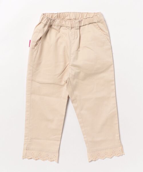 HAKKA KIDS(ハッカキッズ)の「ストレッチツイル7分丈パンツ(その他パンツ・キッズ・ベージュ/ピンク・100cm/110cm/120cm/130cm)」の1枚目の写真