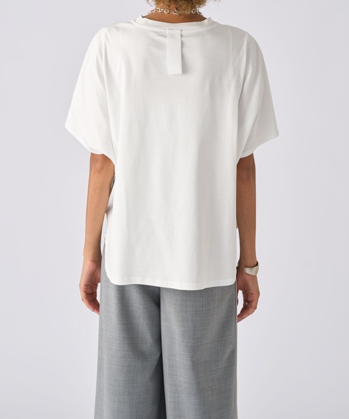 Canaco_（カナコ）の「canaco_:リラックスカットソー（Tシャツ/カットソー・レディース・ブラック/ホワイト・2）」の4枚目の写真