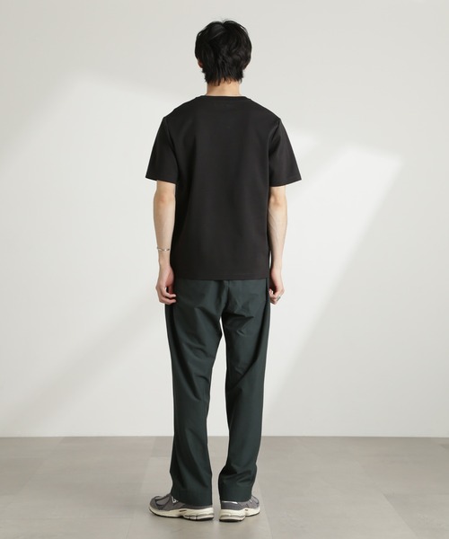 NANO universe(ナノユニバース)の「ダブルスムースクルーネックTシャツ 半袖(Tシャツ/カットソー・メンズ・ダークグレー/ホワイト/カーキ/ブラック・XL/L/M/S)」の9枚目の写真