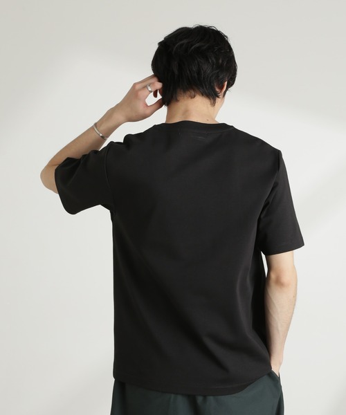 NANO universe(ナノユニバース)の「ダブルスムースクルーネックTシャツ 半袖(Tシャツ/カットソー・メンズ・ダークグレー/ホワイト/カーキ/ブラック・XL/L/M/S)」の5枚目の写真