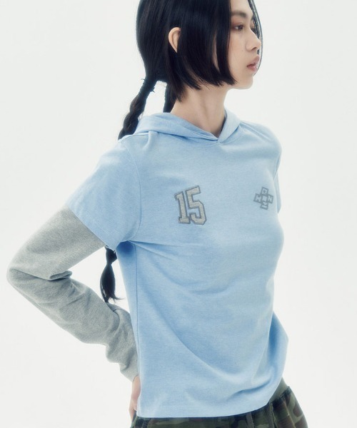A'GEM/9 × .kom 「runningHIGH/ランニングハイ」 SHIRTS LAYERED H/S TEE/シャツレイヤード半袖Tシャツ A'GEM/9 × .kom 『runningHIGH/ランニングハイ』 SHIRTS LAYERED