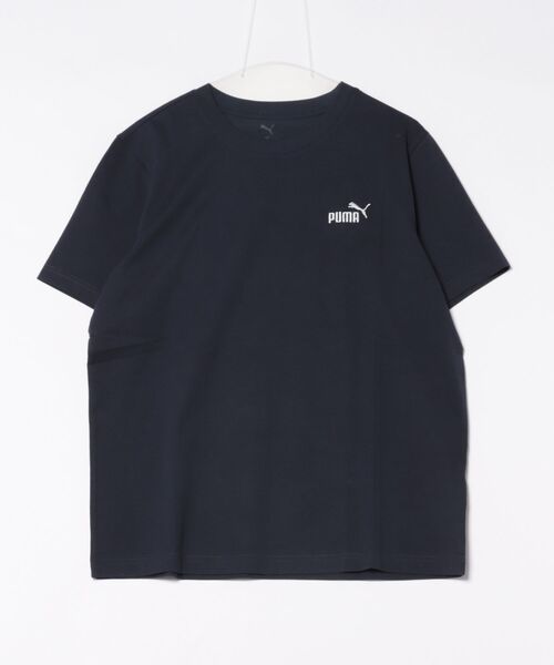 PUMA（プーマ）の「《PUMA》ESS ｽﾓｰﾙ NO.1 ﾛｺﾞ Tｼｬﾂ（Tシャツ/カットソー・メンズ・ホワイト/ネイビー/ブラック/ヘザーグレー・L/M/S/XL/XXL）」の4枚目の写真