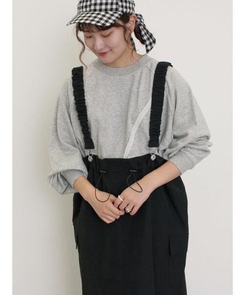 Samansa Mos2（サマンサ モスモス）の「サス取り外し2WAYスカート（スカート・レディース・ベージュ/ブラック/カーキ・F）」の5枚目の写真