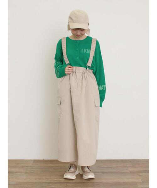 Samansa Mos2（サマンサ モスモス）の「サス取り外し2WAYスカート（スカート・レディース・ベージュ/ブラック/カーキ・F）」の9枚目の写真