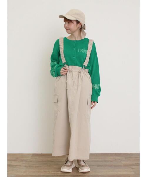 Samansa Mos2（サマンサ モスモス）の「サス取り外し2WAYスカート（スカート・レディース・ベージュ/ブラック/カーキ・F）」の10枚目の写真