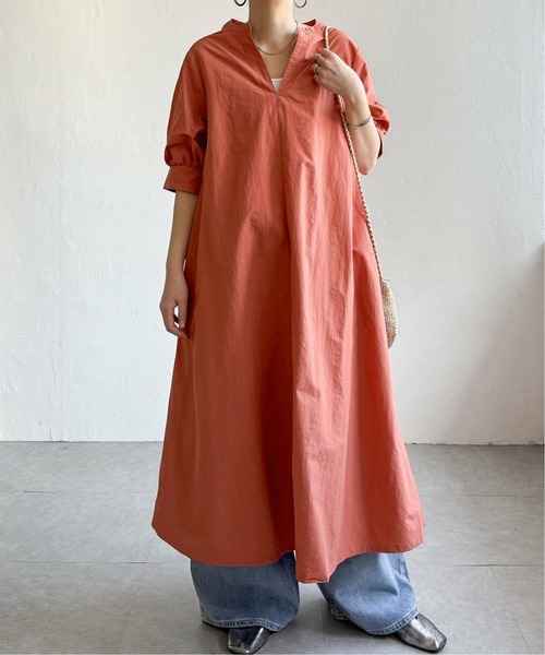 LBC（エルビーシー）の「ナイロンスキッパーロングワンピース（ワンピース・レディース・グレー/ベージュ/その他26・M）」の5枚目の写真