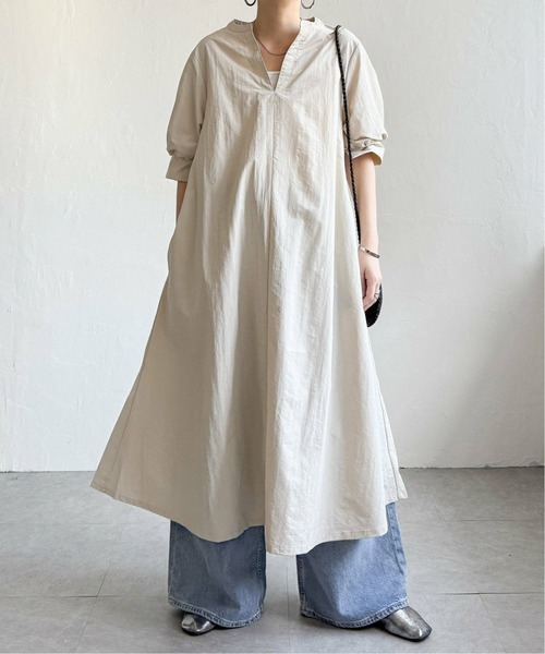 LBC（エルビーシー）の「ナイロンスキッパーロングワンピース（ワンピース・レディース・グレー/ベージュ/その他26・M）」の9枚目の写真