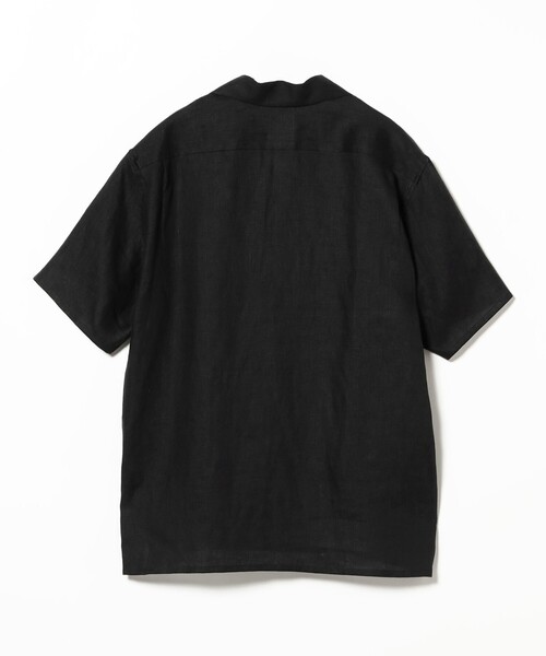 BEAMS F（ビームスエフ）の「【別注】Paul Stuart / リネン ハーフスリーブ プルオーバーシャツ（シャツ/ブラウス・メンズ・レッド系その他/ブラウン/ブラック・48/44/50/46）」の5枚目の写真