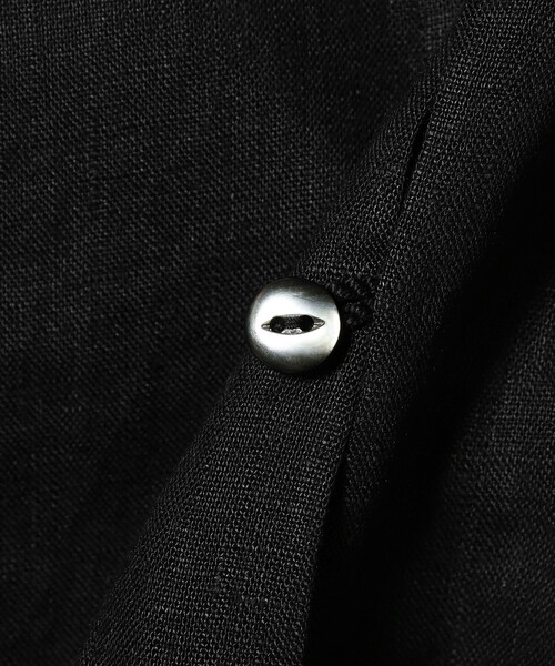 BEAMS F（ビームスエフ）の「【別注】Paul Stuart / リネン ハーフスリーブ プルオーバーシャツ（シャツ/ブラウス・メンズ・レッド系その他/ブラウン/ブラック・48/44/50/46）」の6枚目の写真