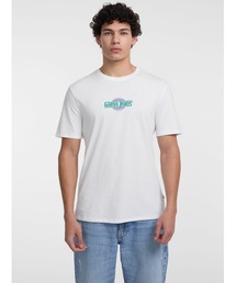 GUESS JEANS Ss Cn Slim Sunset Embro Tee 半袖Tシャツ
