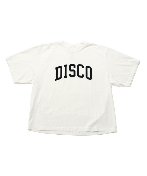 is-ness(イズネス)の「ISNESS MUSIC / イズネス ミュージック DISCO FLOCKY PRINT T-SHIRT(Tシャツ/カットソー・メンズ・チャコールグレー/ブラウン/ホワイト・LARGE/MEDIUM)」の2枚目の写真