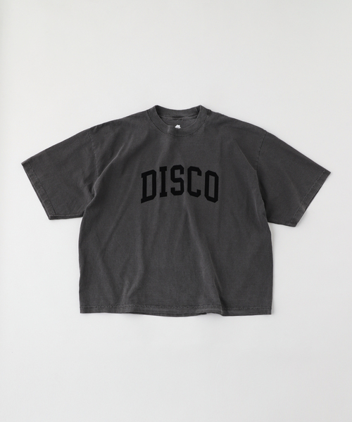 is-ness(イズネス)の「ISNESS MUSIC / イズネス ミュージック DISCO FLOCKY PRINT T-SHIRT(Tシャツ/カットソー・メンズ・チャコールグレー/ブラウン/ホワイト・LARGE/MEDIUM)」の5枚目の写真