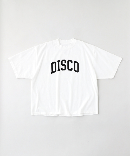 is-ness(イズネス)の「ISNESS MUSIC / イズネス ミュージック DISCO FLOCKY PRINT T-SHIRT(Tシャツ/カットソー・メンズ・チャコールグレー/ブラウン/ホワイト・LARGE/MEDIUM)」の6枚目の写真