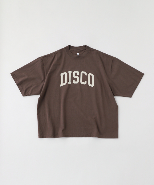 is-ness(イズネス)の「ISNESS MUSIC / イズネス ミュージック DISCO FLOCKY PRINT T-SHIRT(Tシャツ/カットソー・メンズ・チャコールグレー/ブラウン/ホワイト・LARGE/MEDIUM)」の7枚目の写真