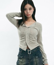 Light slub knit cardigan / ライトスラブニットカーディガン