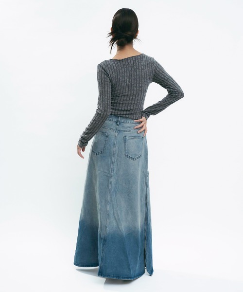 Clum(クルム)の「Light slub knit cardigan / ライトスラブニットカーディガン(カーディガン/ボレロ・レディース・ライトピンク/チャコールグレー/カーキオリーブ・MEDIUM/SMALL)」の15枚目の写真