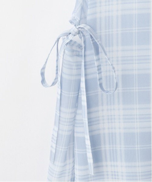 LOVETOXIC（ラブトキシック）の「チェックシアーシャツ（シャツ/ブラウス・キッズ・ブラック/オフホワイト/サックスブルー・M:150cm/S:140cm/L:160cm）」の10枚目の写真