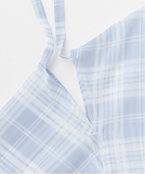 LOVETOXIC（ラブトキシック）の「チェックシアーシャツ（シャツ/ブラウス・キッズ・ブラック/オフホワイト/サックスブルー・M:150cm/S:140cm/L:160cm）」の11枚目の写真