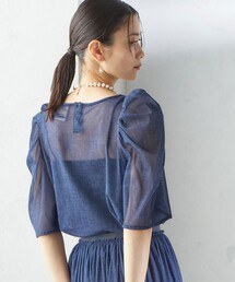 新品　トロワズイエムチャコブラウス トロワズィエムチャコ troisiemechaco シフォンボウタイブラウス
