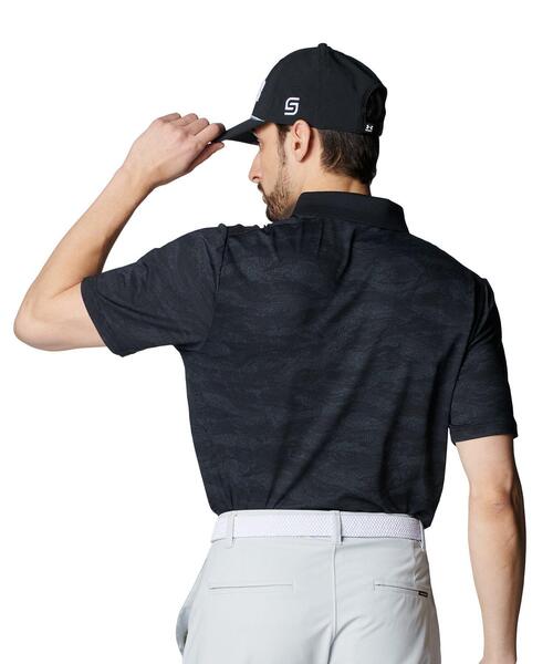 UNDER ARMOUR(アンダーアーマー)の「UAドライブチル プリント ポロ(ゴルフ/メンズ)(ポロシャツ・メンズ・ブラック・L/XL/M/S/2XL)」の3枚目の写真