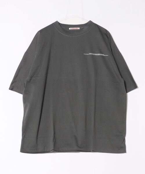 NinaetLina(ニナエリナ)の「フルムーンプリントオーバーサイズTシャツ(Tシャツ/カットソー・レディース・ホワイト/ブラック/ブルー/チャコールグレー・FREE)」の18枚目の写真