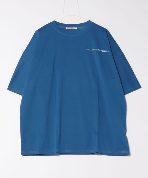 NinaetLina(ニナエリナ)の「フルムーンプリントオーバーサイズTシャツ(Tシャツ/カットソー・レディース・ホワイト/ブラック/ブルー/チャコールグレー・FREE)」の19枚目の写真