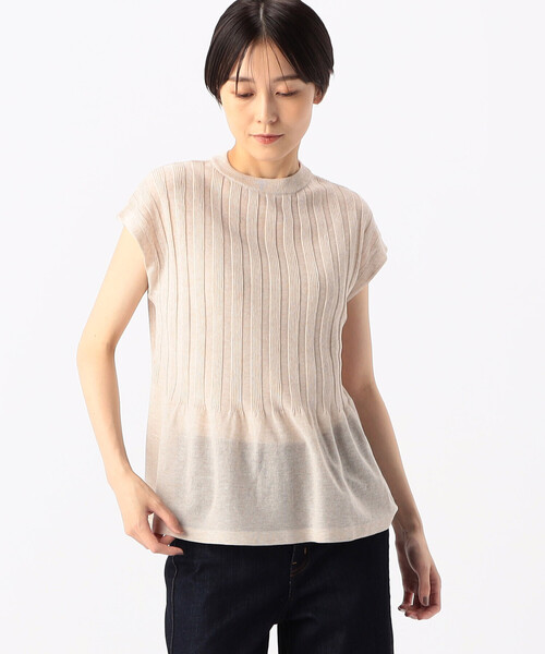 COMME CA（コムサ）の「スパークレーヨンポリエステル プルオーバー（ニット/セーター・レディース・ホワイト/ベージュ・9号/11号）」の13枚目の写真