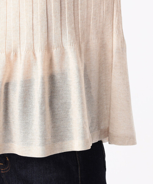 COMME CA（コムサ）の「スパークレーヨンポリエステル プルオーバー（ニット/セーター・レディース・ホワイト/ベージュ・9号/11号）」の3枚目の写真