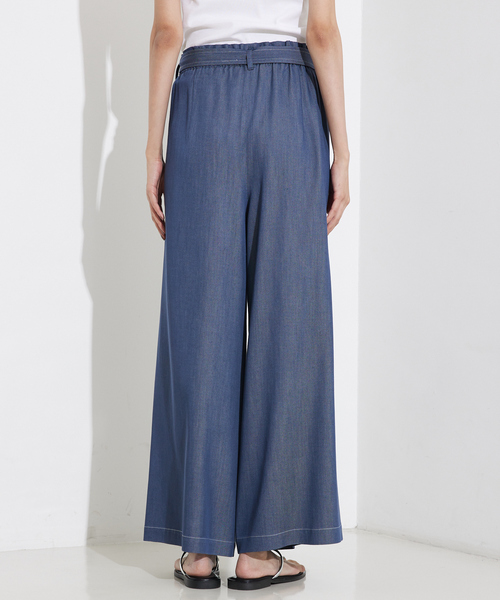 qualite(カリテ)の「テンセルデニムパンツ(その他パンツ・レディース・アイボリー/ブルー・38/36/34)」の10枚目の写真