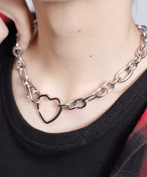PLAN To（プラントゥ）の「Surgical Stainless Wide Chain Motif Necklace - サージカルステンレスワイドチェーンモチーフネックレス（ネックレス・メンズ・シルバー・FREE）」の13枚目の写真