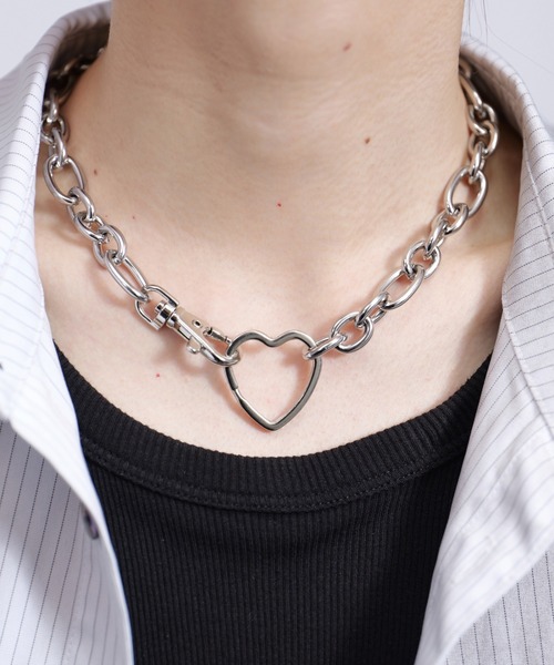 PLAN To（プラントゥ）の「Surgical Stainless Wide Chain Motif Necklace - サージカルステンレスワイドチェーンモチーフネックレス（ネックレス・メンズ・シルバー・FREE）」の18枚目の写真