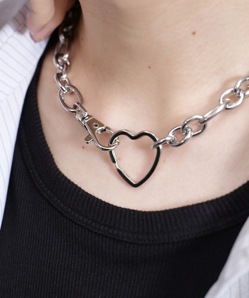 PLAN To（プラントゥ）の「Surgical Stainless Wide Chain Motif Necklace - サージカルステンレスワイドチェーンモチーフネックレス（ネックレス・メンズ・シルバー・FREE）」の21枚目の写真