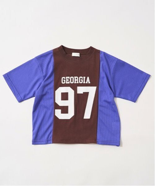 b・ROOM(ビールーム)の「【カイテキ天竺】バイカラービッグTシャツ【子供服】【キッズ】【男の子】【女の子】(Tシャツ/カットソー・キッズ・ホワイト系その他/パープル系その他/ダークブラウン/ターコイズブルー・140cm/120cm/150cm/100cm/110cm/130cm)」の16枚目の写真