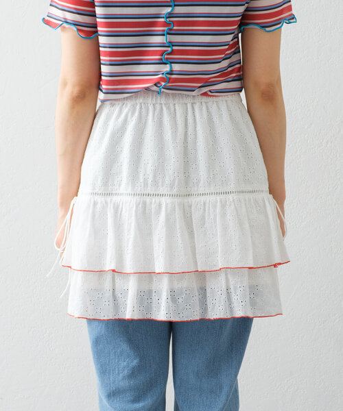 HELLO.SANFRANCISCO（ハローサンフランシスコ）の「【HELLO.SANFRANCISCO】レースレイヤードスカート（スカート・レディース・ピンク/ホワイト/サックスブルー・ONE SIZE）」の19枚目の写真