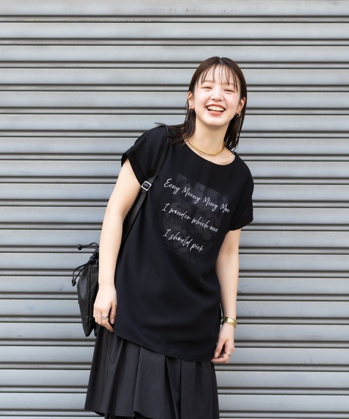 KATHARINE ROSS（キャサリンロス）の「【meeny miny】【旭山動物園応援商品】アニマルPhotoシフォンTシャツ（Tシャツ/カットソー・レディース・ホワイト/ブラック・MEDIUM）」の3枚目の写真