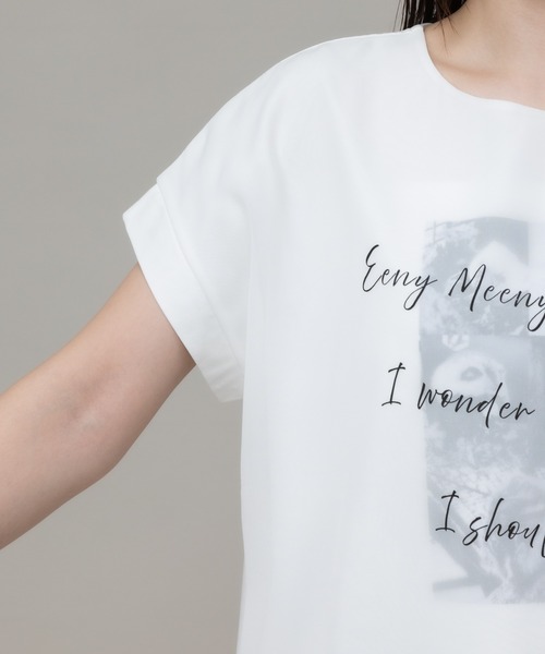 KATHARINE ROSS（キャサリンロス）の「【meeny miny】【旭山動物園応援商品】アニマルPhotoシフォンTシャツ（Tシャツ/カットソー・レディース・ホワイト/ブラック・MEDIUM）」の12枚目の写真