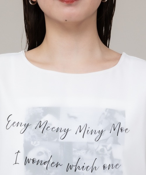 KATHARINE ROSS（キャサリンロス）の「【meeny miny】【旭山動物園応援商品】アニマルPhotoシフォンTシャツ（Tシャツ/カットソー・レディース・ホワイト/ブラック・MEDIUM）」の11枚目の写真