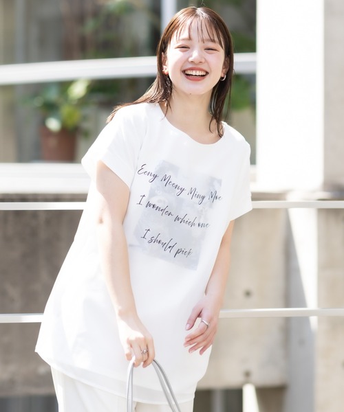 KATHARINE ROSS（キャサリンロス）の「【meeny miny】【旭山動物園応援商品】アニマルPhotoシフォンTシャツ（Tシャツ/カットソー・レディース・ホワイト/ブラック・MEDIUM）」の8枚目の写真