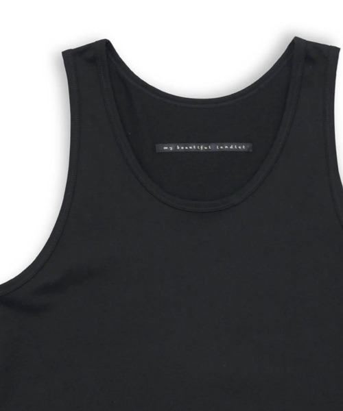 my beautiful landlet（マイビューティフルランドレット）の「【my beautiful landlet】 MERCERIZATION JERSEY STANDARD TANK TOP（Tシャツ/カットソー・メンズ・ブラック/ホワイト・1/2/0）」の9枚目の写真