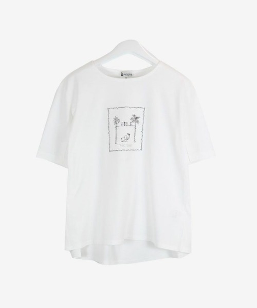STUDIO PICONE（スタジオピッコーネ）の「コットン１００％冷感プルオーバー（Tシャツ/カットソー・レディース・ブラック/グリーン/ホワイト/オレンジ・M/L/LL）」の5枚目の写真