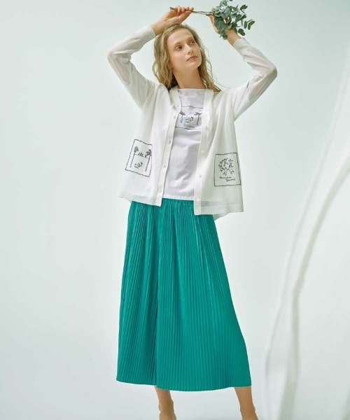 STUDIO PICONE（スタジオピッコーネ）の「コットン１００％冷感プルオーバー（Tシャツ/カットソー・レディース・ブラック/グリーン/ホワイト/オレンジ・M/L/LL）」の10枚目の写真