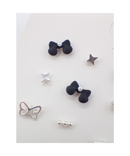 Pfütze ピアス 2点セット K10 flat hoop pierced earring フラット フープピアス