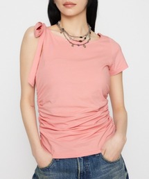 SEIRA x LAGUA MOTIF トップス　ピンク LAGUA GEM | SEIRA×LAGUA MOTIF トップス (Tシャツ・カットソー