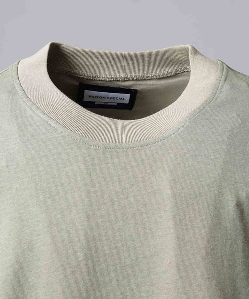 メゾンスペシャル　プライムオーバーレイヤリングクルーネックTシャツ UNISEX》Prime-Over Layering Crew Neck T-shirt/プライム