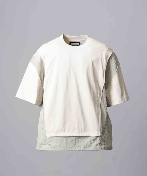 【美品】MAISON SPECIAL プライムオーバーレイヤリングシャツ　白 MAISON SPECIAL（メゾンスペシャル）の「《ユニセックスアイテム
