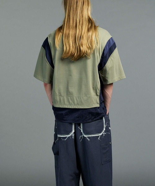 immatereal イマテリアルcrew neck カットソー SALE】MINDQUAKE Logo Oversized T-shirt