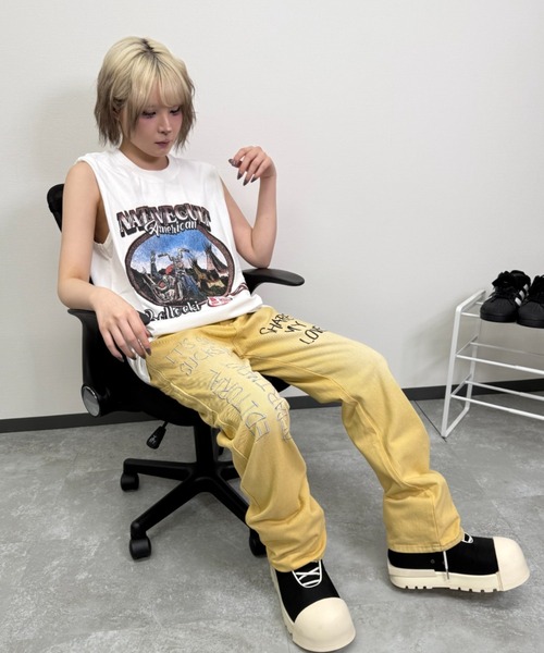 ATMARK(アットマーク)の「《 UNISEX 》英文 アソートパンツ(その他パンツ・メンズ・イエロー/ブラウン・X-LARGE/SMALL/MEDIUM/LARGE)」の2枚目の写真