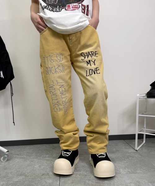 ATMARK(アットマーク)の「《 UNISEX 》英文 アソートパンツ(その他パンツ・メンズ・イエロー/ブラウン・X-LARGE/SMALL/MEDIUM/LARGE)」の4枚目の写真