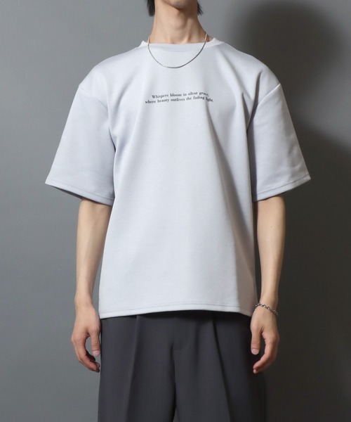 ANPAS(アンパス)の「Ponte Fabric Back Print Floral Pattern T-shirt/ポンチ フラワープリント デジタルグラフィック半袖Tシャツ レディース メンズ ユニセックス モノトーン(Tシャツ/カットソー・メンズ・ホワイト/ライトグレー/ブラック/ブラック系その他2/グレー系その他/ホワイト系その他/ホワイト系その他2/ブラック系その他/グレー系その他2・M/L)」の16枚目の写真